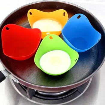 

2020 New Silicone Egg Boiler Non-stick High Temperature Resistant Egg Cooker Kitchen Egg Boiler Tools Egg Cakes Desserts Mold