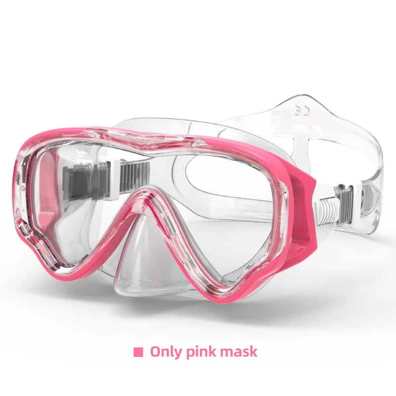 Mask only COPOZZ Подводное плавание с аквалангом маска и трубка анти-противотуманные очки Дайвинг Плавание Легкая дыхательная трубка набор для детей - Цвет: Mask only