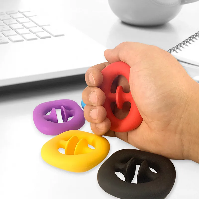 Anti Stress Finger Hand Grip Reliever Suction Cup Decompression Ball Unzip Toys Arm Exerciser Equipment | Дом и сад