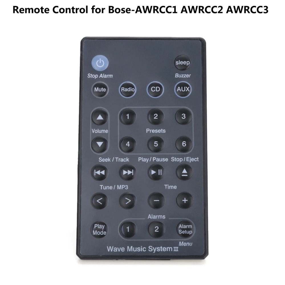 Wave Music System Remote Controller Adatto Per Bose-Awrcc1 Awrcc2 Awrcc3 Plastica Multimediale Di Casa Audio Di Ricambio Di Controllo