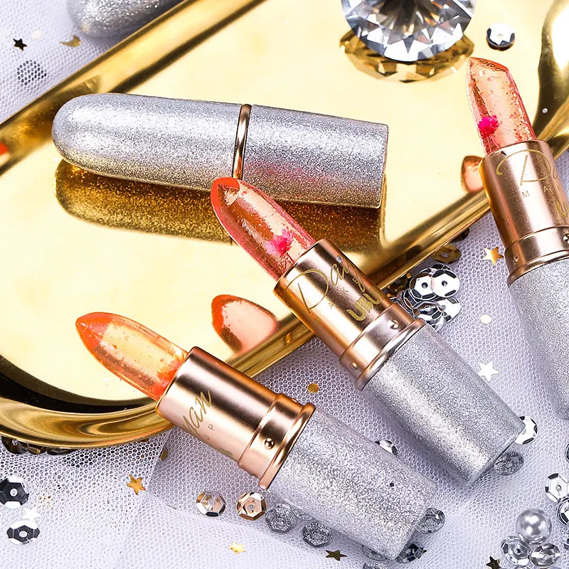 Увлажняющая долгостойкая желеобразная Цветочная губная помада для макияжа