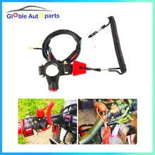 Correa de sujeción para motocicleta ATV, Interruptor de motor de parada de emergencia, pulsador