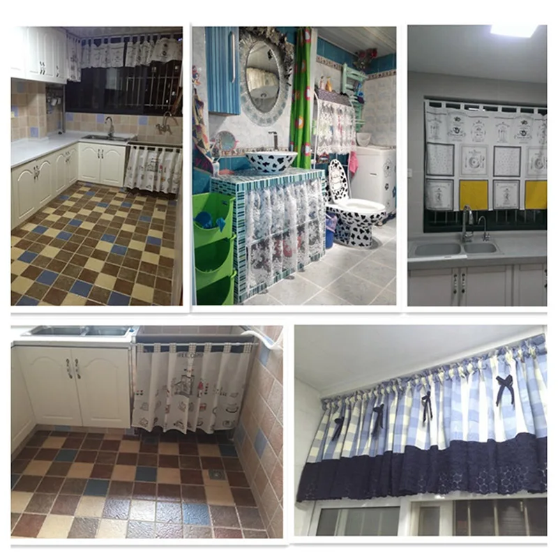 Spring Telescopic Net Voile Tension Curtain Curtain Rail Loaded Pole Rod White