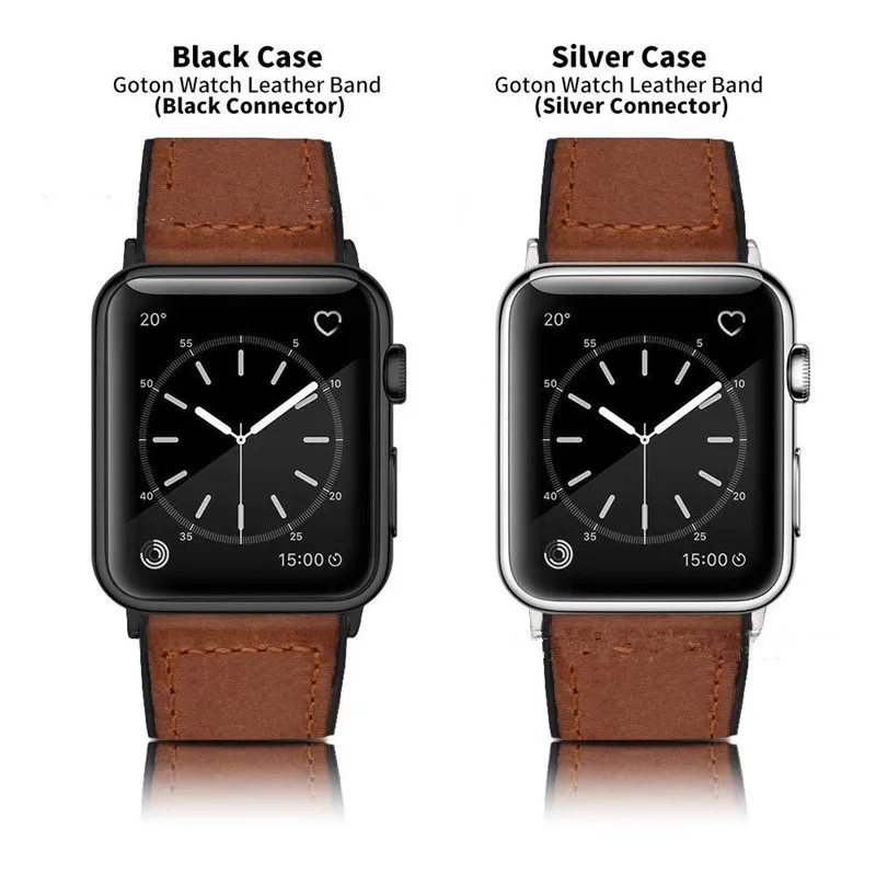Модный ремешок для наручных часов Apple Watch версии натуральная кожаный 42 мм 38 Iwatch
