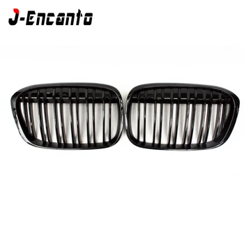 

A pair Front Kidney Grille For BMW X1 F48 F49 2016- double line Style Front Bumper Grill Car Styling
