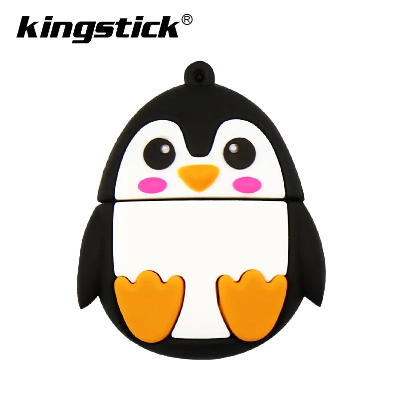M4-PENGUIN Милый мультяшный Пингвин сова лиса стиль usb флеш-накопитель usb 2,0 4 ГБ 8 ГБ 16 ГБ 32 ГБ универсальная флешка, подарок - Цвет: M4-PENGUIN