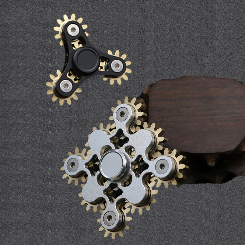 Metal Gear Fidget Spinner Edc Hand 