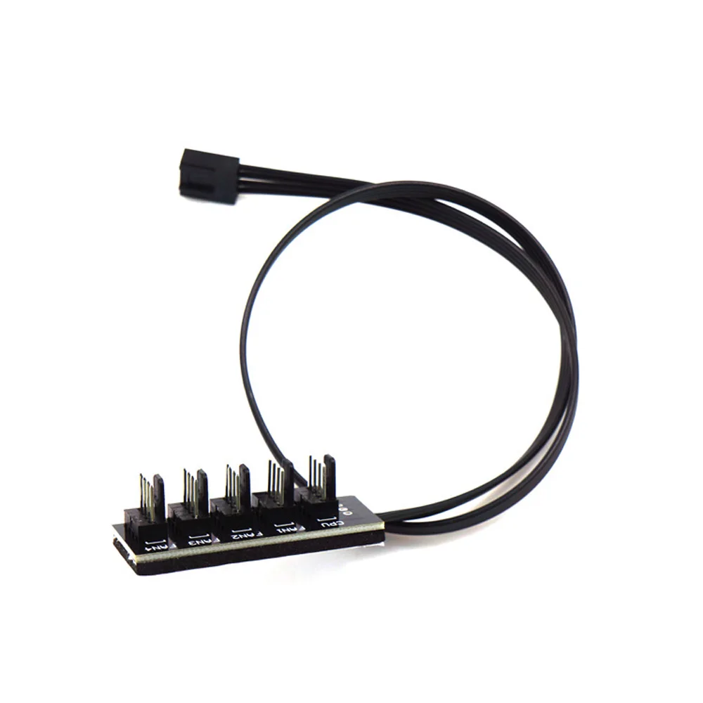 1 To 5 4 Pin Molex TX4 PWM CPU Cooling Fan Splitter Adapter Power Cable Durable 3