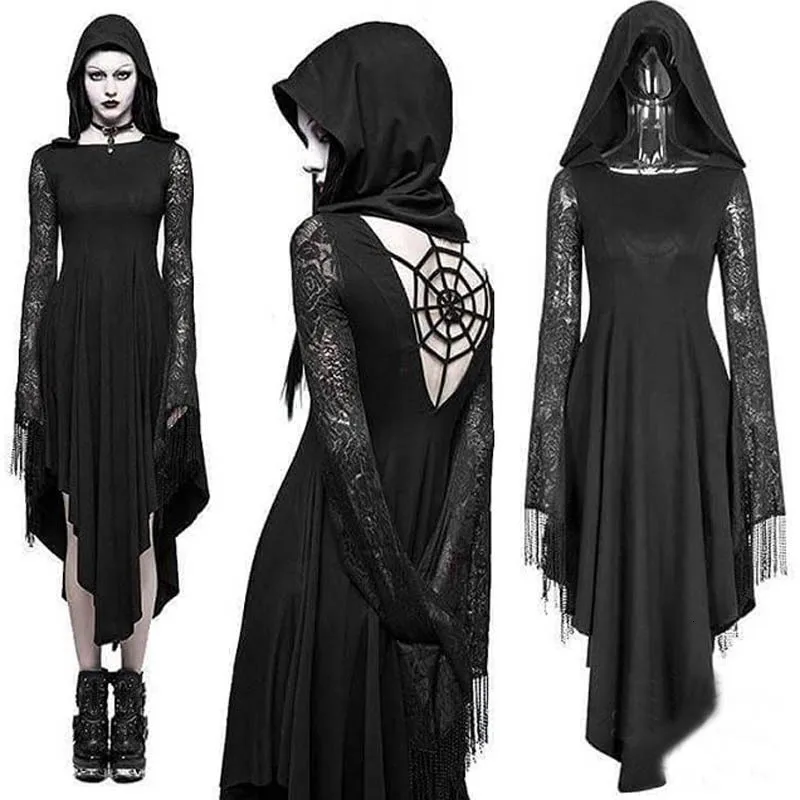 Призрак невесты Хеллоуин Маскарад вампир женщин зомби-дьявол кружева сексуальные вечерние платья демон необычный ужас ведьмы косплей страшный костюм