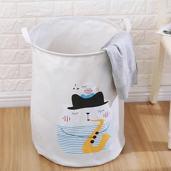 

Laundry Basket for Dirty Clothes Waterproof Folding Toy Organizer Storage Bucket Home YB090M37