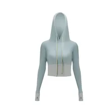 Новинка, куртка для йоги, ветрозащитная, с капюшоном, женские рубашки для йоги, с длинным рукавом, топ для йоги, спортивная одежда, Быстросохнущий Спортивный костюм, Женская куртка для бега