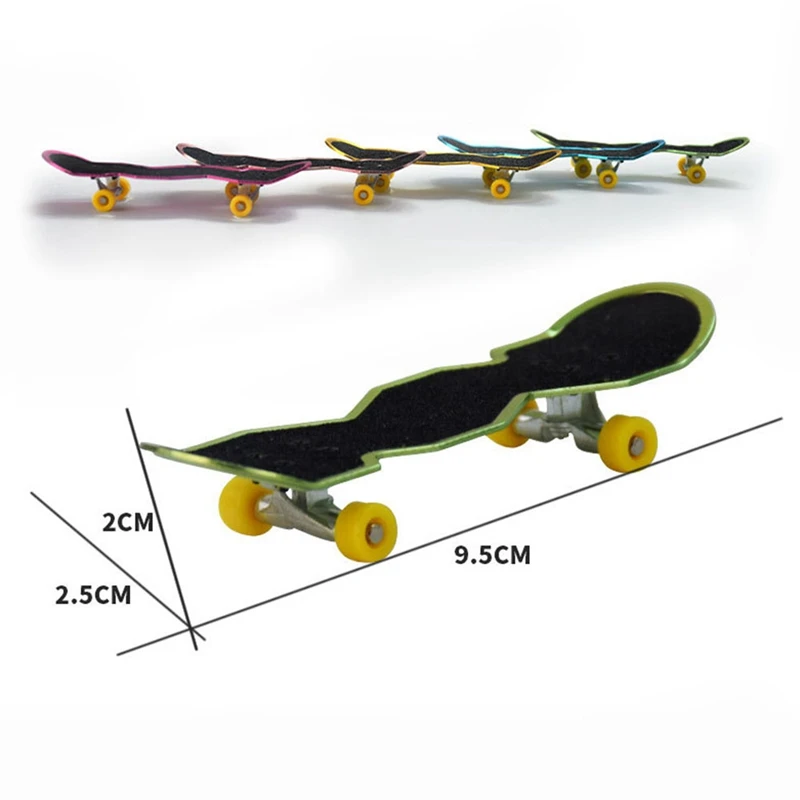 1 Mini Fingerboard Professional Finger SkateBoard Alloy Fingerboars With Bearings Wheel Tape Set Finger Skateboards Color Random