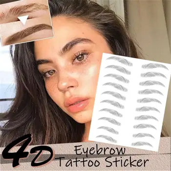 

4D Hair-like Eyebrow Tattoo Sticker False Eyebrows Waterproof Lasting Eyebrow Tattoo Sticker Water-based Brow stickers Cosmetics