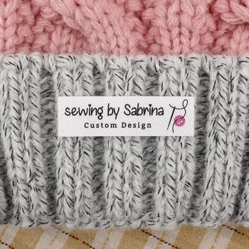 

84pcs Clothing Labels, Iron On Labels, Cotton printed, Logo or Text, Custom Tags, name children, Handmade Labels (TB4325)