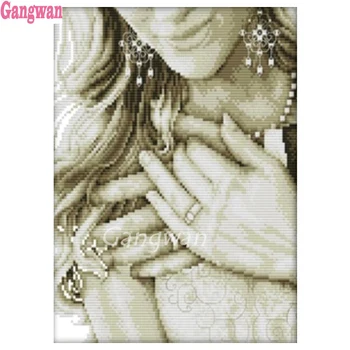 

Diamond Embroidery Wedding Ring DIY Diamond Painting Romantic couple Cross Stitch Kits Diamond Mosaic wedding Decoration Gangwan