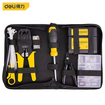 

deli Circlip Multifunctional Portable Internal External Retaining Clip Pliers Set Crimp Tool Snap Ring Bent Straight Practical