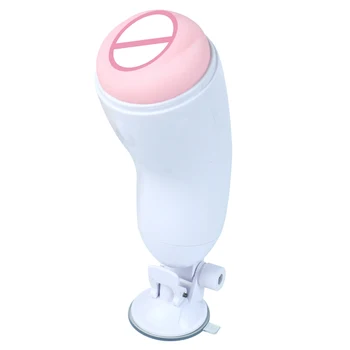 

Men Aircraft Cup Soft Silicone Strong Suction Waterproof Massager Adult Toys with Suction Cup Base All-shipping