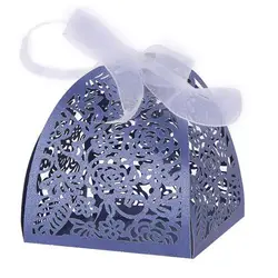 50 шт детский душ шоколад в качестве подарка на свадьбу, день рождения украшения конфеты коробки DIY с лентами жемчужная бумага вечерние