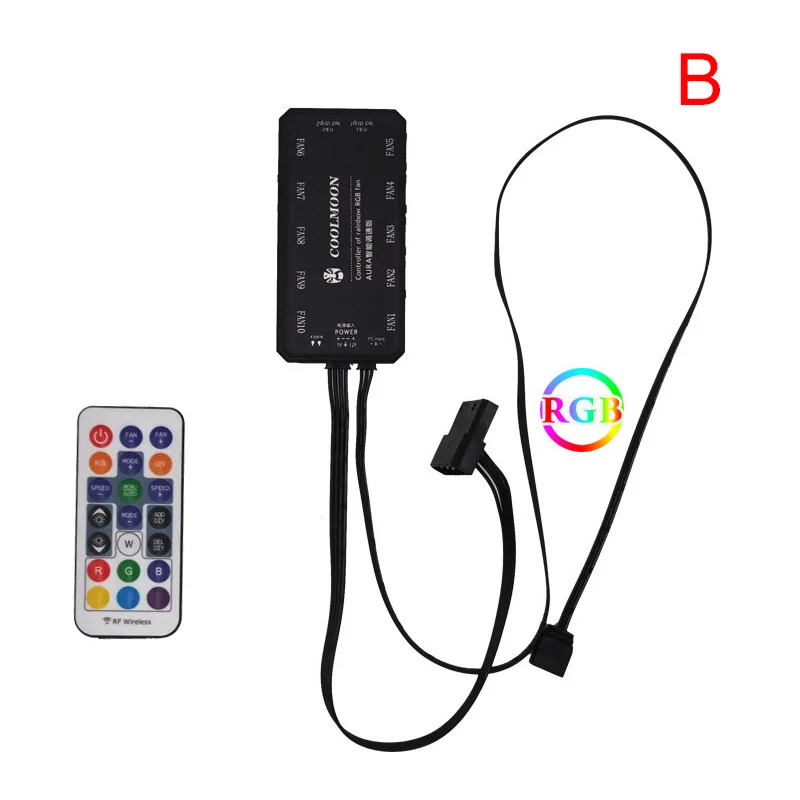120 мм тихий двойной Aura RGB вентилятор охлаждения для ПК для ...