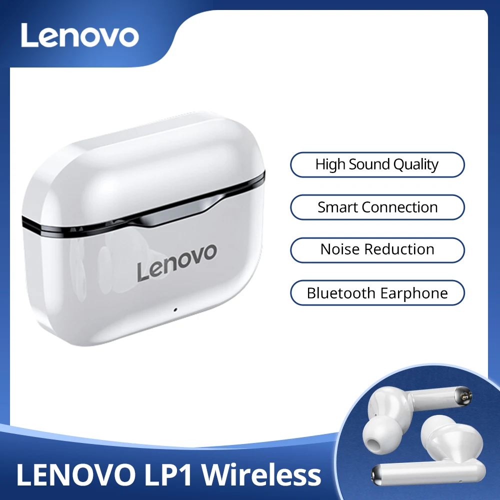 Lenovo LP1 TWS беспроводные наушники Bluetooth 5 0 глубокий бас сенсорное управление в ухо