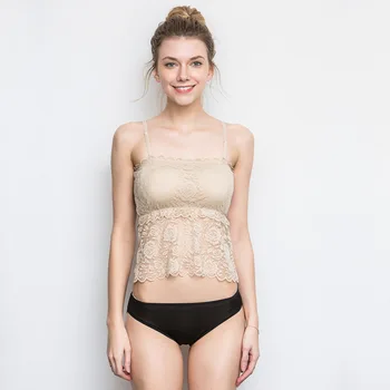 

Real Silk Lace Tube Top Camisole Base Underwear Wrap-around Underwear Women Sexy One-piece