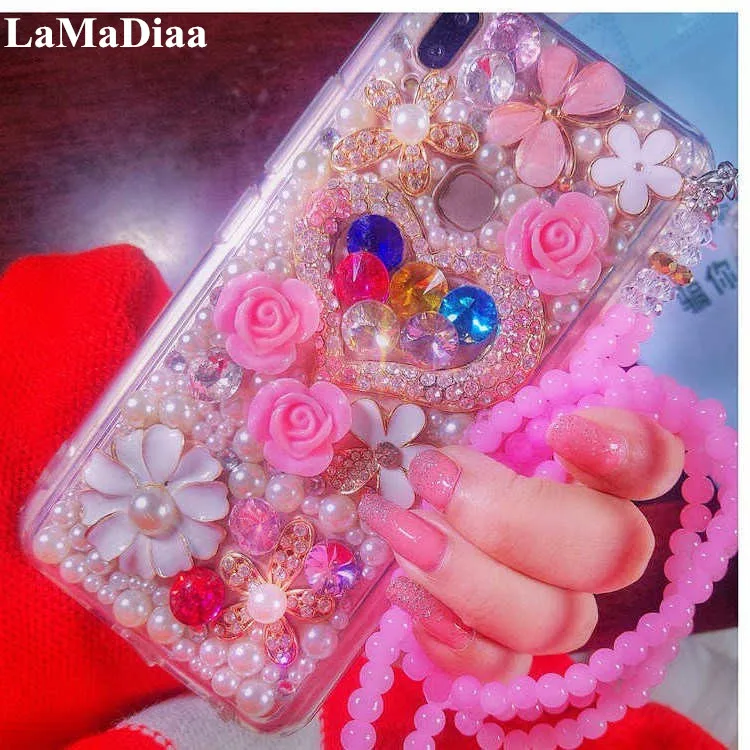 

For iphone X XS MAX XR Case Hot Luxury Pearl Diamond Soft Silicone Smartphone Case For IPhone 6S 7 8 Plus 11Pro MAX Back Cover