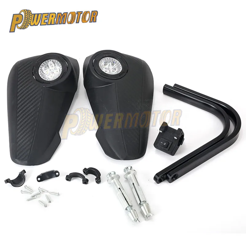 

1 Pair Motorcycle Vision Led Handguards Hand Guard With Light Fit Supermoto For KTM ADV DUKE LC4 200 640 690 990 SMR ATV