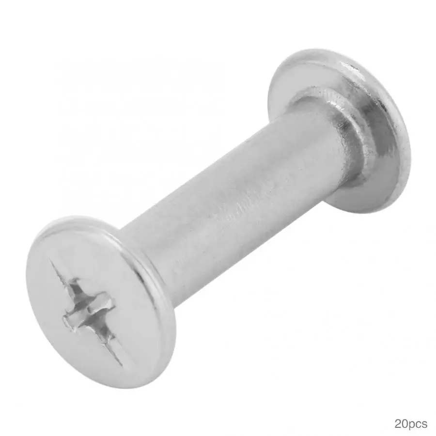 

20pcs M5 Aluminium Rivets Plated Flat Head Book Picture Album Rivets Screw Stud Set DIY Craft Rivet Countersunk Rivets