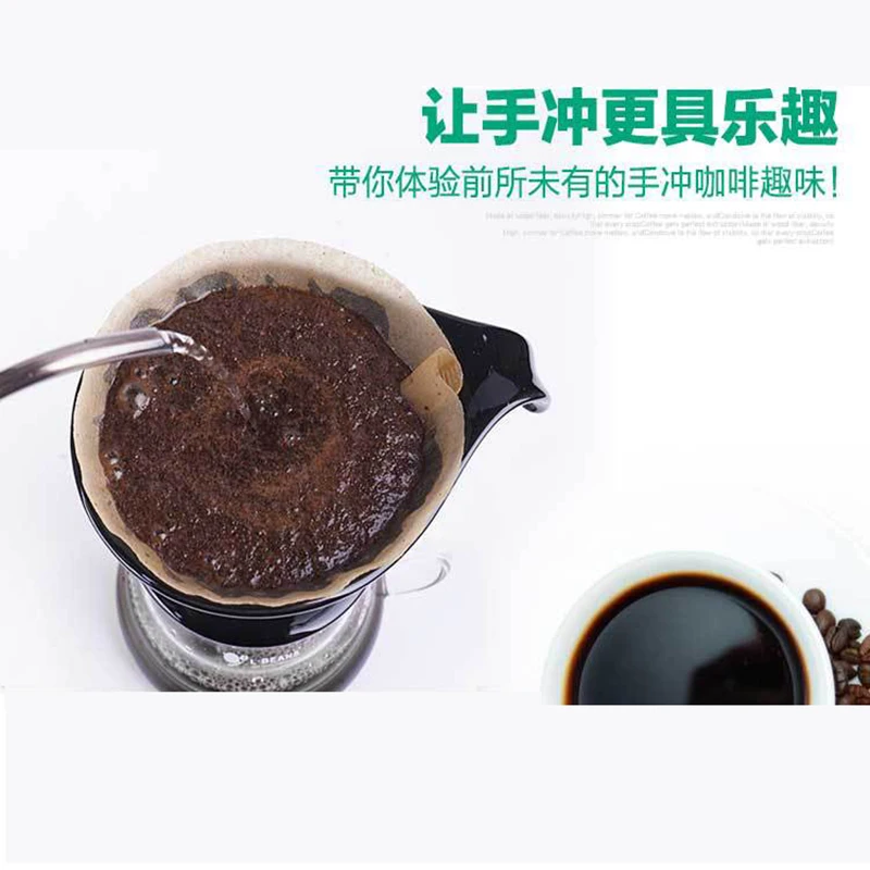 

40pcs Coffee Filter Papers Unbleached Original Wooden Drip Paper Cone Shape Coffee Filters Kitchen Tools