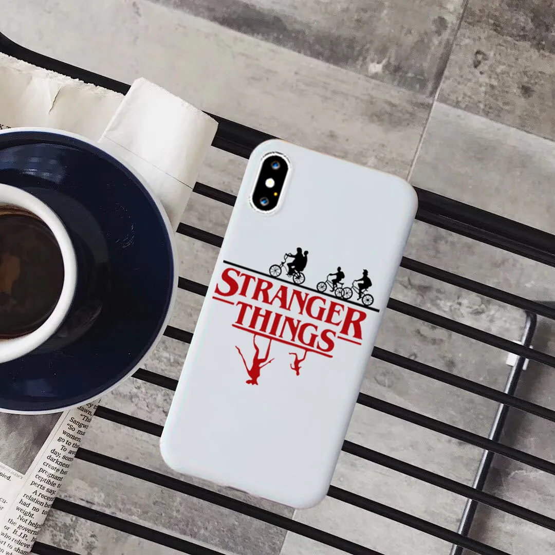 Чехол Stranger Things с рождественскими огнями для iphone 7, 6 S, 8 Plus, X, XS, XR, XS, MAX 11, мягкий матовый Силиконовый чехол для телефона, задняя крышка, чехол - Цвет: -1