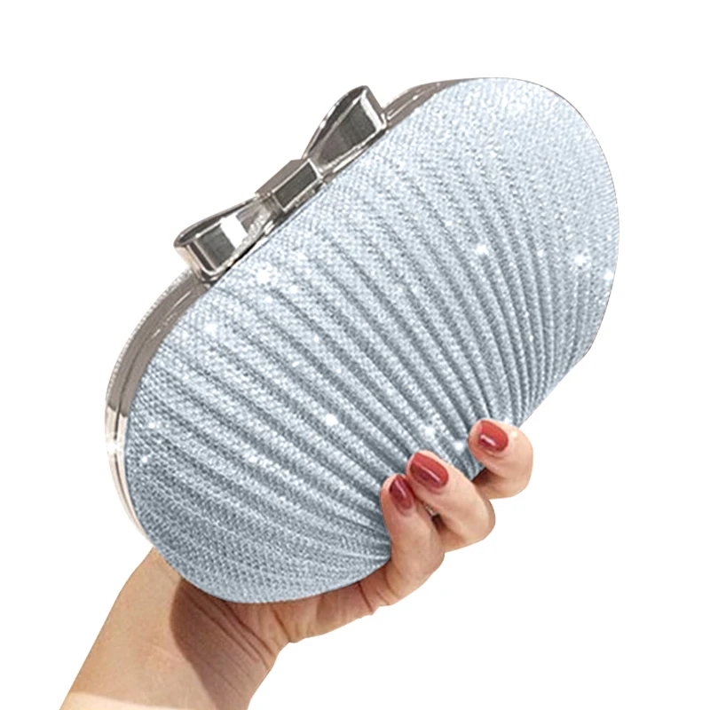 Günstig JHD Hochzeit Braut Perlen Frauen Abend Tasche Kette Schulter Handtaschen Elegante Strass Clutch Abend Tasche Ei Form Tag Clut