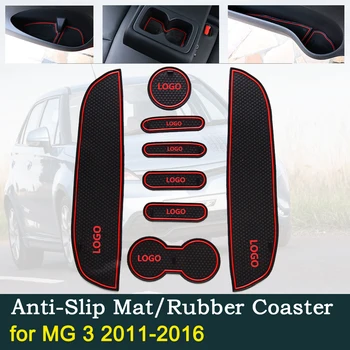 

Anti~slip Door Rubber Cup Cushion for MG 3 2011~2016 MG3 2012 2013 2014 2015 Best Sale Red Car Groove Mats Interior Accessories