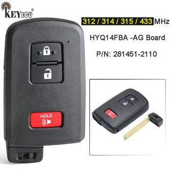 Keyforkess HYQ14FBA AG board 281451-2110 Keyless Smart Remote Key Fob per Toyota Prius C Land Cruiser Tacoma 2012-2018