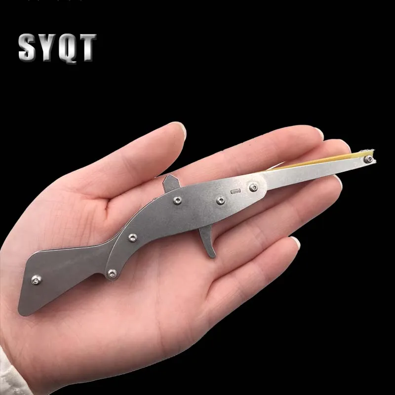 

Mini 98k Rubber Band Gun Can Launch Small Toys Outdoor Tools That Can Be Folded By Rubber Band Shooting Parent-Child Games