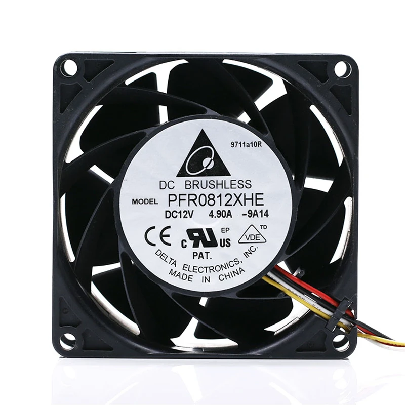 Modificado Super Violento Servidor Ventilador Servidor Motocicleta Original Pfr0812xhe 8038 12v 4.9a Centímetros - Imagem 3