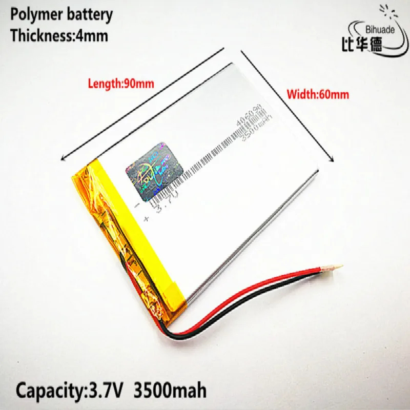 Liter energy battery Good Qulity 3.7V,3500mAH 406090 Polymer lithium ion /  Li ion battery for tablet pc BANK,GPS,mp3,mp4|Digital Batteries| -  AliExpress