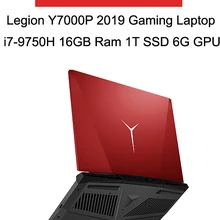 Профессиональный игровой ноутбук lenovo Legion Y7000P с 9-ядерным процессором i7-9750H NVIDIA 6 Гб видеокарта 16 Гб DDR6 Ram 1 ТБ SSD