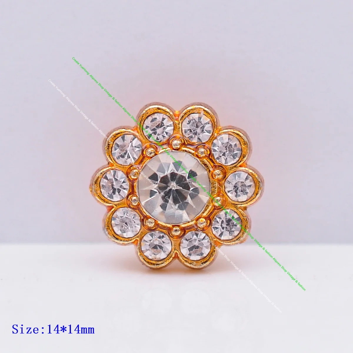 

10pcs 14mm Sparkling Silver Rhinestone Crystal Floral Concho Screwback For Leathercraft Belt Saddle Handcraft Accessories