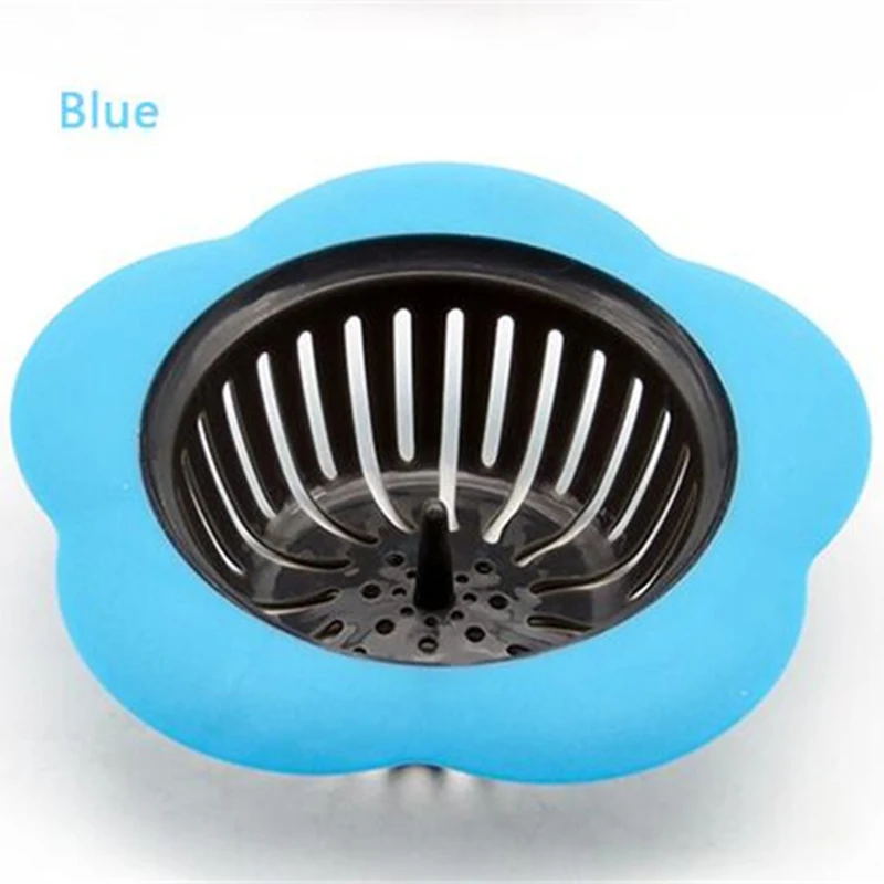 Hair Catcher Stopper Stainless Steel Bathtub Shower Drain Hole Filter Trap Metal Wire Sink Strainer Kitchen Bathroom Accessories