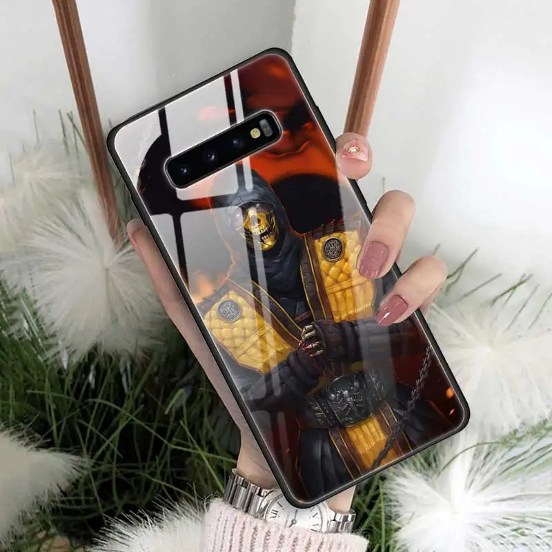 Mmoral Kombat чехол из закаленного стекла для samsung Galaxy S10 S10e S9 S8 Note9 Note 10 Plus 5G A50 A30 силиконовый край Funda Capa - Цвет: 10
