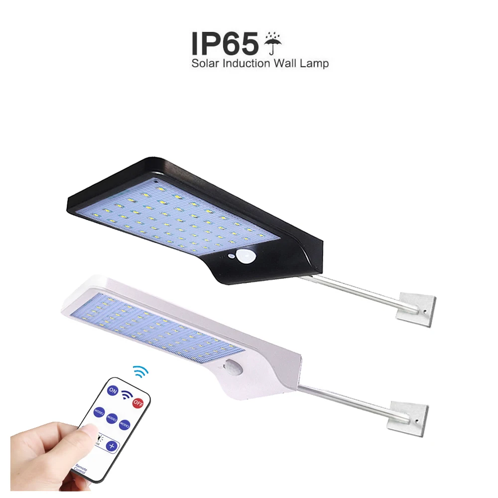 

remote 48/36 LED Solar powered PIR Motion Sensor Light Outdoor Waterproof Energy Saving Street Garden Security Lamp 2 way