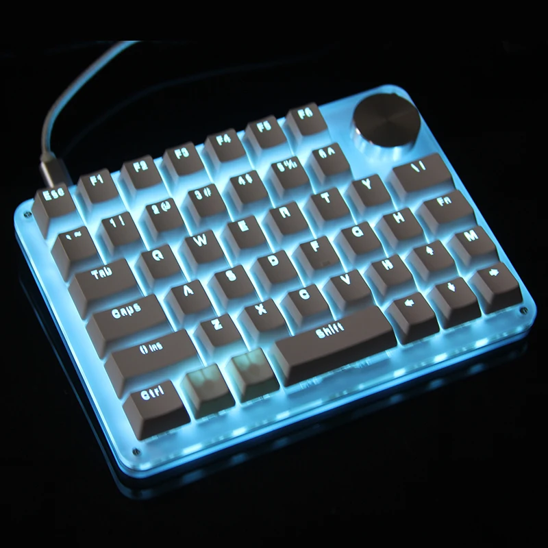 Teclado de Programação para Jogos Pequeno tipo c Teclas Teclado Mecânico Macrópad Mini ps Osu! Novo Lol Macro Led Luz 45 - Imagem 2