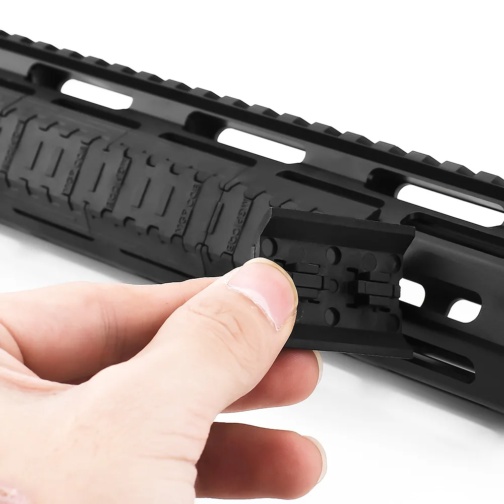 M4 M16 ar15 accessories airsoft hunting gun accessories nylon M-Lok Rail Covers 10pcs protective picatinny rail for rifle scope (4)