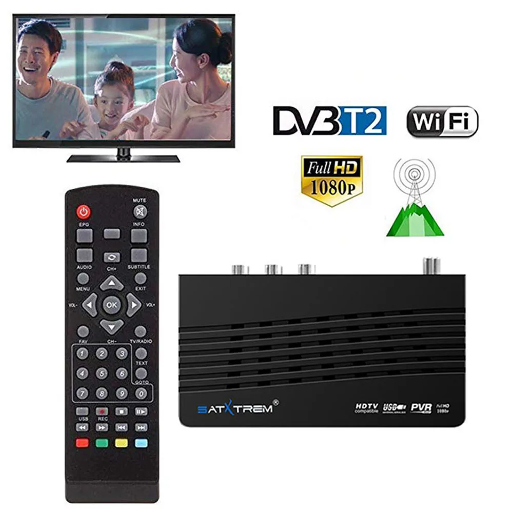 Satxtrem M3 DVB-T2 приемник H.264 Цифровой наземный Full HD 1080P HDMI DVB T/DVB T2 USB Wifi tv Turner DVB приемник для России