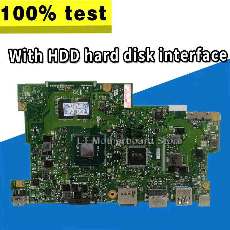 

with 4G RAM + With HDD hard disk interface 4 cores CPU Laptop Motherboard For ASUS E203M E203MA Notebook mainboard test OK