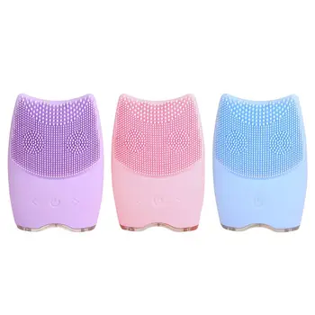 

Rechargeable Silicone Facial Cleansing Massager Mini Electric Face Brush Waterproof Washing Machine T4MB