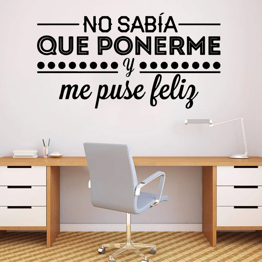 Drop Shipping spanish language Wall Sticker Home Decor Decoration For