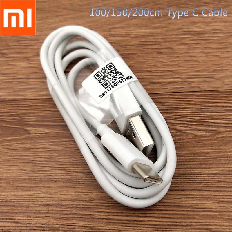 Оригинальный кабель Xiaomi Type-C USB C провод для быстрой зарядки и передачи данных Mi 10