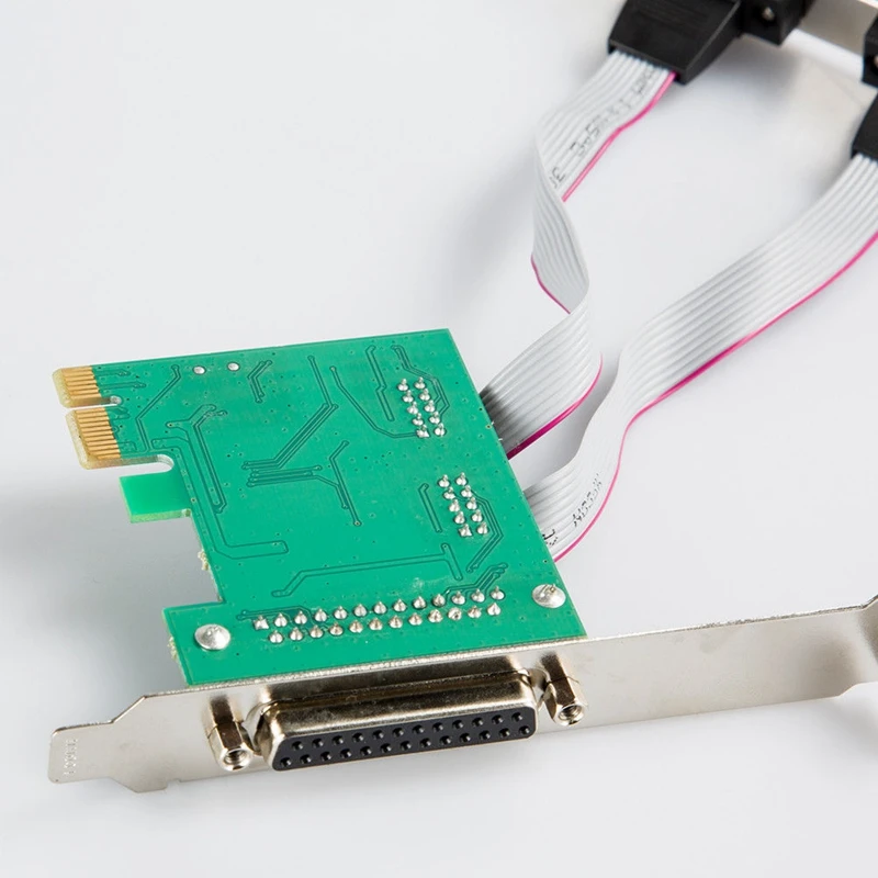 2 порта RS 232 последовательный порт + 1 DB25 принтер параллельный Pci E карта адаптер