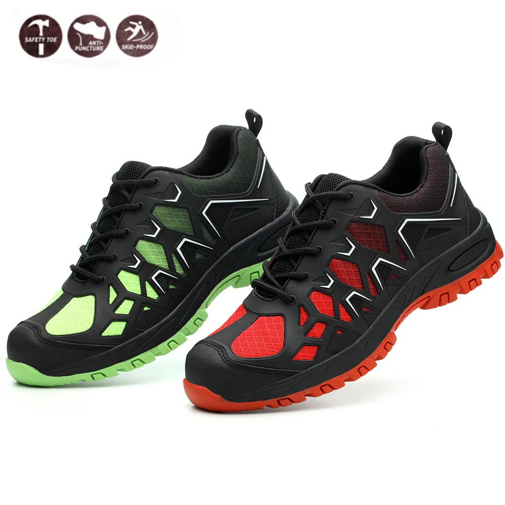 

Men Work & Safety Shoes Steel Toe Caps Anti-smashing Anti-puncture Construction Sneakers Non-slip Breathable Security shoes